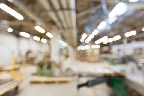 Blurred factory workshop background Foto stock
