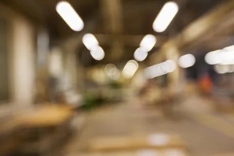 Blurred factory workshop background Foto stock