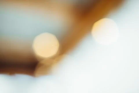 A blurred festive lights abstract background. Stock Photos