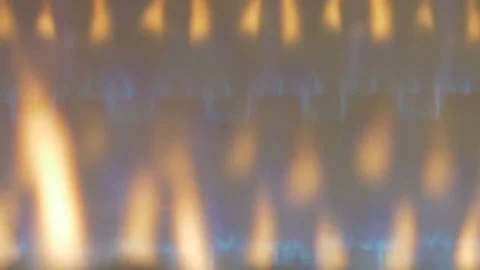 Blurred fire on a black background. Stock Footage 82305497