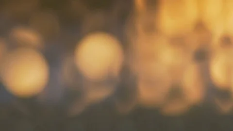 Blurred fire on a black background. Stock Footage 82504104