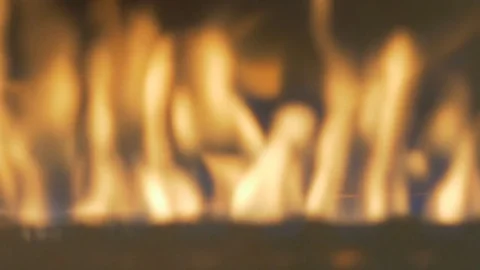 Blurred fire on a black background. Stock Footage 82504249