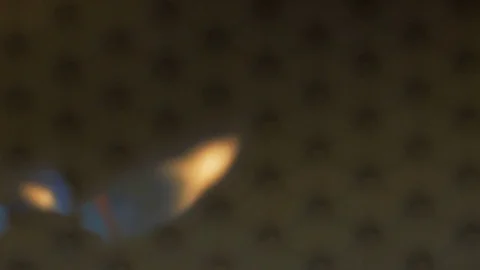 Blurred fire on a black background. Stock Footage 82504264