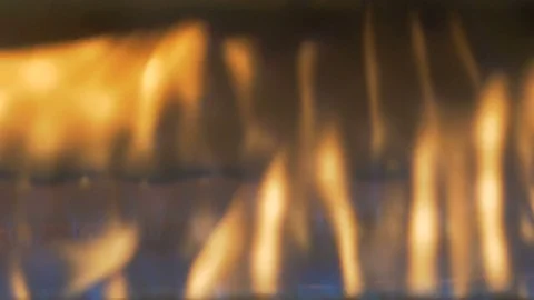 Blurred fire on a black background. Stock Footage 82504298