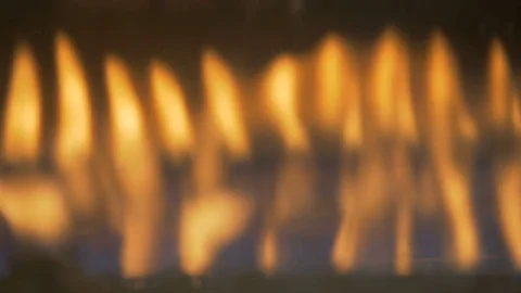 Blurred fire on a black background. Stock Footage 82504676