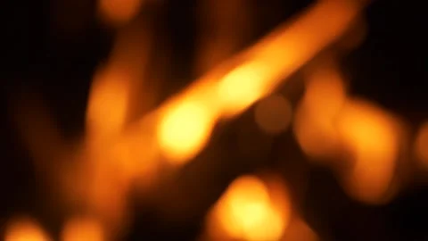 Blurred fire bokeh background in dim light Stock-Footage 267181988