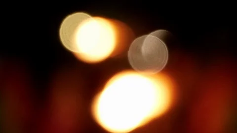 Blurred fire light background of street fire show Stock Footage 111792039