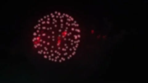 Blurred firework display Stock Footage 161436958