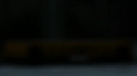 Blurred Flashing Yellow Lights Video stock 1067295