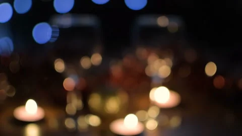 Blurred flickering lights. HD Vídeo Stock 97366195