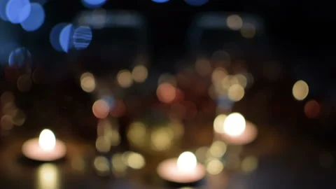 Blurred flickering lights. HD 库存影片 97366283