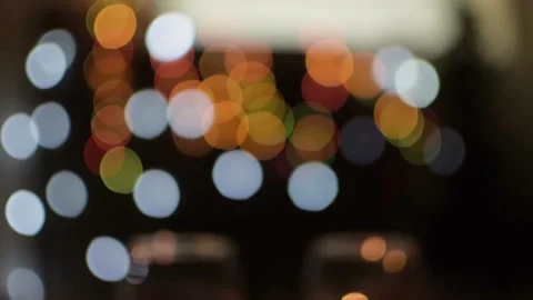 Blurred flickering lights. HD Vídeos de archivo 97366375