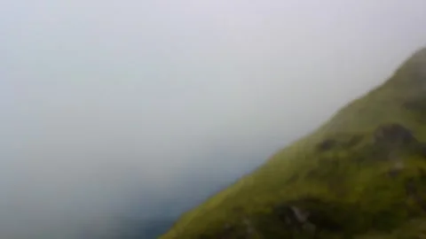 Blurred frame of fog in the mountains Stock Footage 246238240