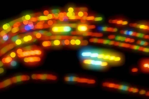 Blurred futuristic technologic stream data Speed of digital neon glowing ligh Stock Illustration