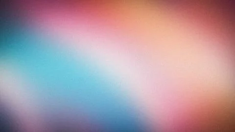 Blurred gradient background with blue pink and orange grainy texture 4K abs.. Stock Photos