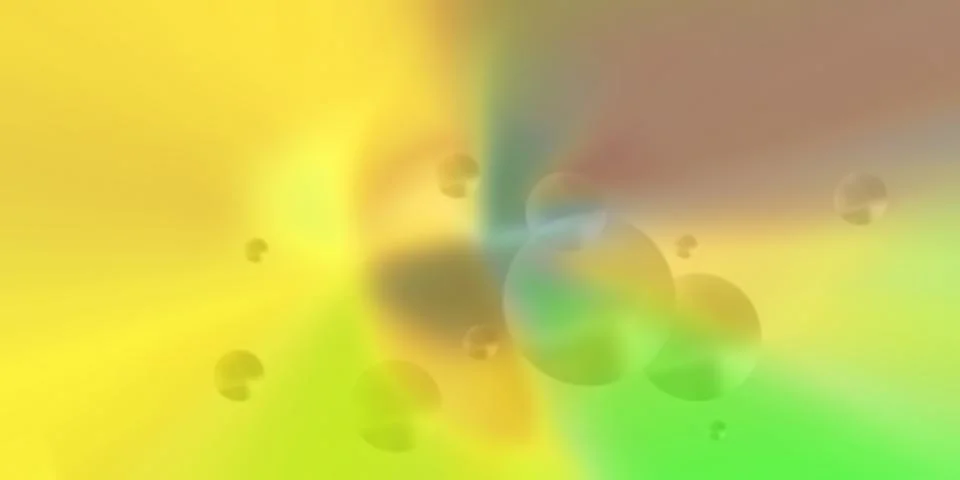 Blurred gradient multicolored bubbles. Abstract concept. Holographic gradient Stock Illustration