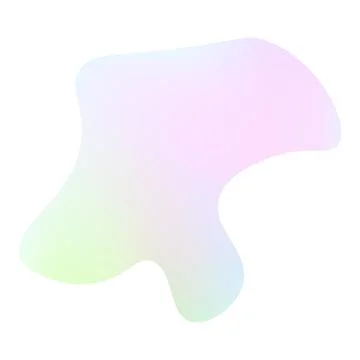 Blurred Gradient Sticker. Abstract Geometric Shape Color Neon Element in tren Stock Illustration