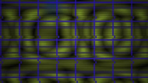 Blurred grid pattern with green and blue hues. Stock Footage 335946059