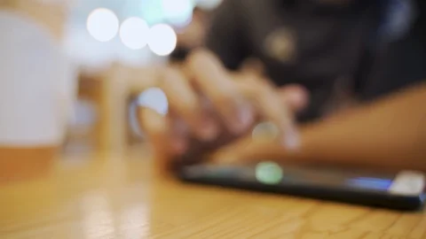 Blurred hand playing game Stock Footage 118238820