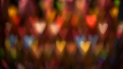 Blurred heart shape light background.Use for valentines background. Stockbeeldmateriaal 124821528