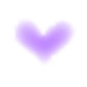 Blurred heart shape purple on white for valentine background Stock Illustration