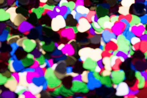 Blurred hearts Stock Photos