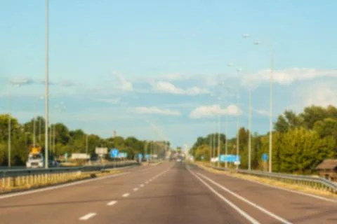 Blurred highway Stock Photos