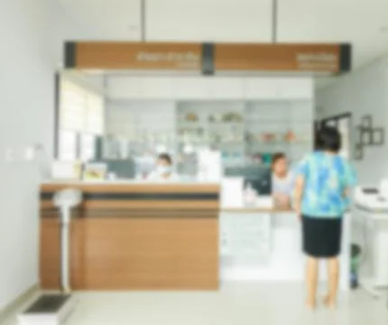 Blurred hospital Stock Photos
