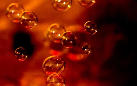 Blurred image and bubble Stockfoto's