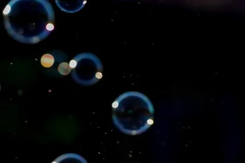 Blurred image and bubble Stockfoto's