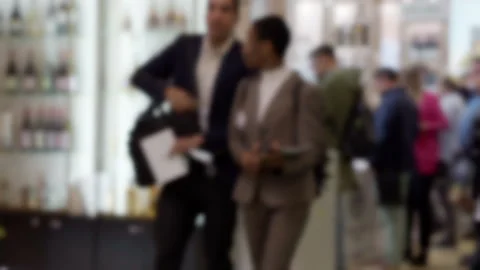 Blurred image beyond recognition of people. Stock Footage 156504505