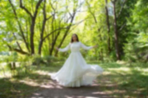 Blurred image of bride Stock Photos