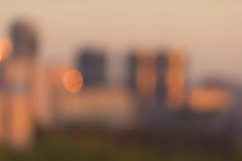 Blurred image of a city Stock Photos