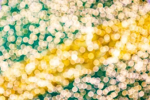 Blurred image Decorative outdoor string lights hanging in the garden at night Stock Photos
