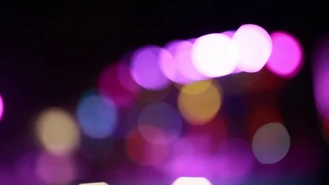 Blurred image of glowing lights Stock Footage 71503606