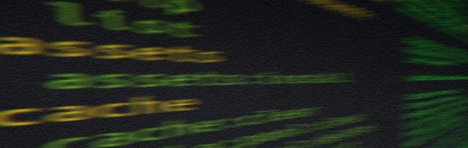 Blurred image of source code on screen close-up with selective focus. Interne 库存照片