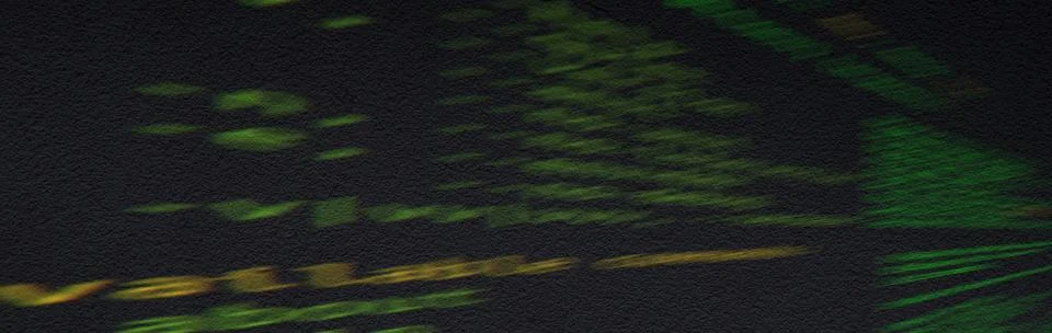 Blurred image of source code on screen close-up with selective focus. Interne Stock Photos