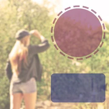 Blurred image with web elements Stock Photos