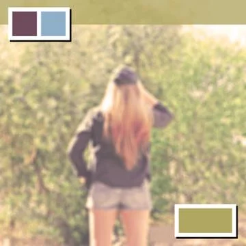 Blurred image with web elements Stock Photos