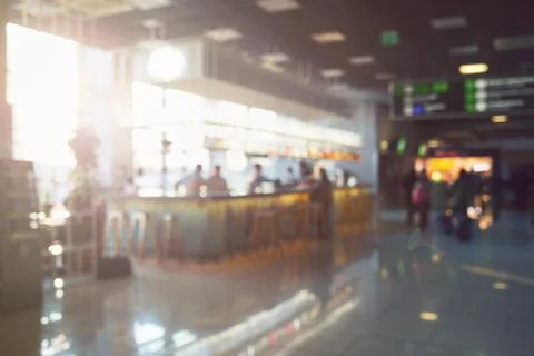 Blurred indoor background. Stock Photos