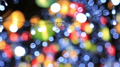 Blurred light background from Chinese new year lantern show Stock Footage 63475909