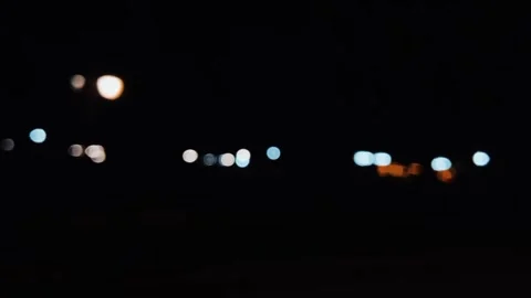 Blurred light background of lights at night 库存影片 330604062