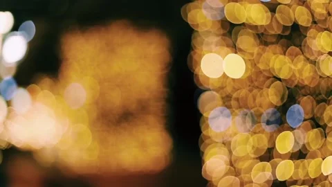 Blurred light background of lights at night Vídeos de archivo 330604067