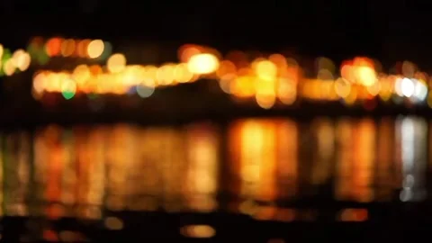 Blurred light background of lights at night Stock-Footage 330604126