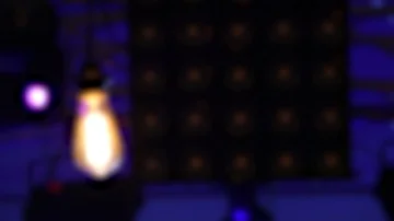 Blurred Light Bulb On Soft Motion Spotlight at concert Video stock 85687725