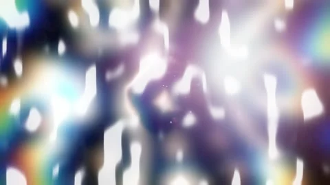 Blurred light bursts dance across deep hues Video stock 330738372