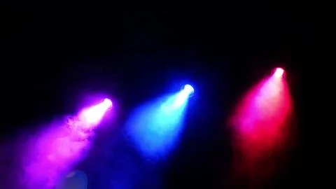 Blurred light elements on the stage. Lighting effects on a concert stage at Stock Photos