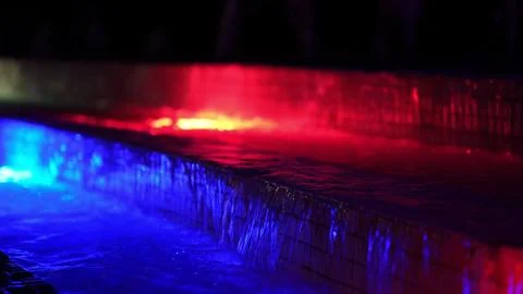 Blurred light elements on the stage. Lighting effects on a concert stage at Stock Photos