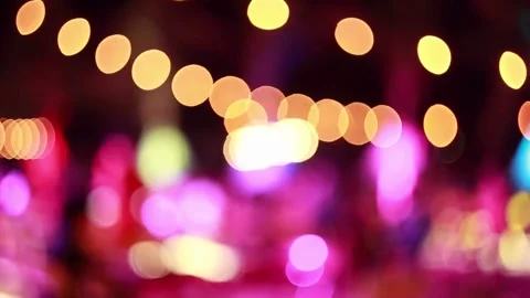 blurred light Rave colorful party silhou... | Stock Video | Pond5