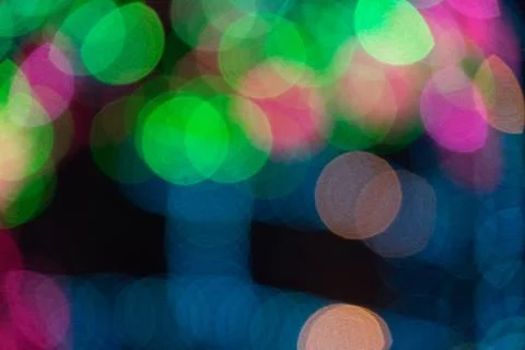 Blurred light ray defocus night glow circular Stock Photos